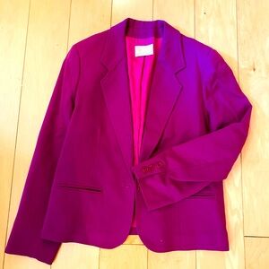 Magenta Wool Vintage Pendelton Blazer
